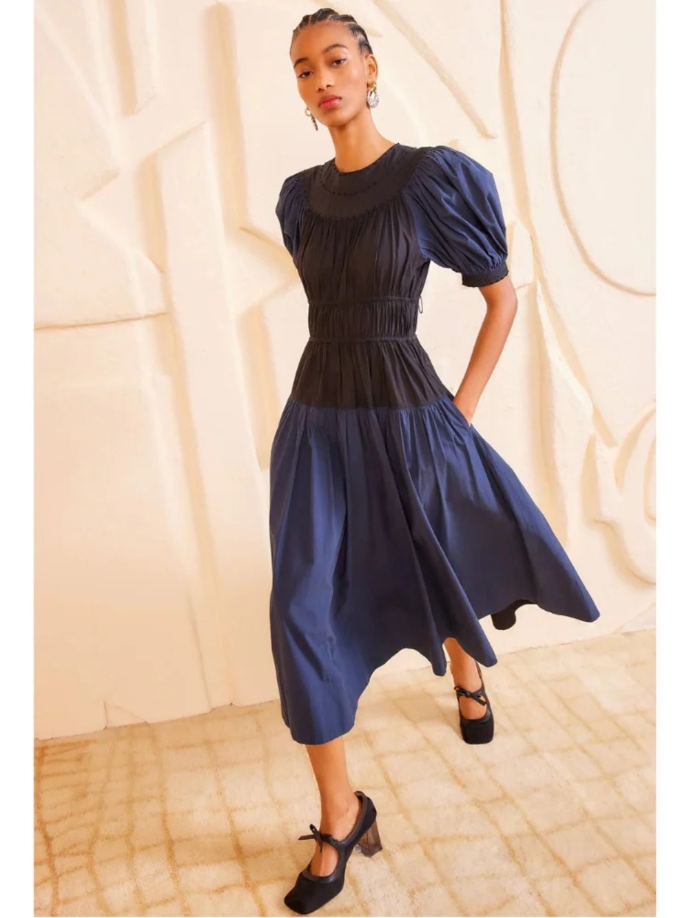 Ulla Johnson Marte Twilight Colorblock Dress NEW